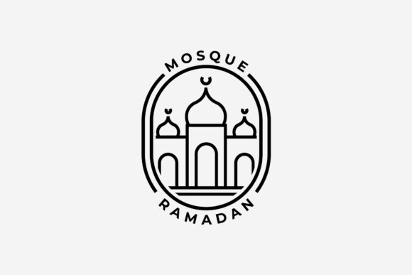 Download Minimalist Badge Mosque Moslem Logo - Logo Collection