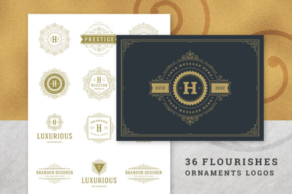 Download 36 Luxury Ornament Logos - Logo Collection
